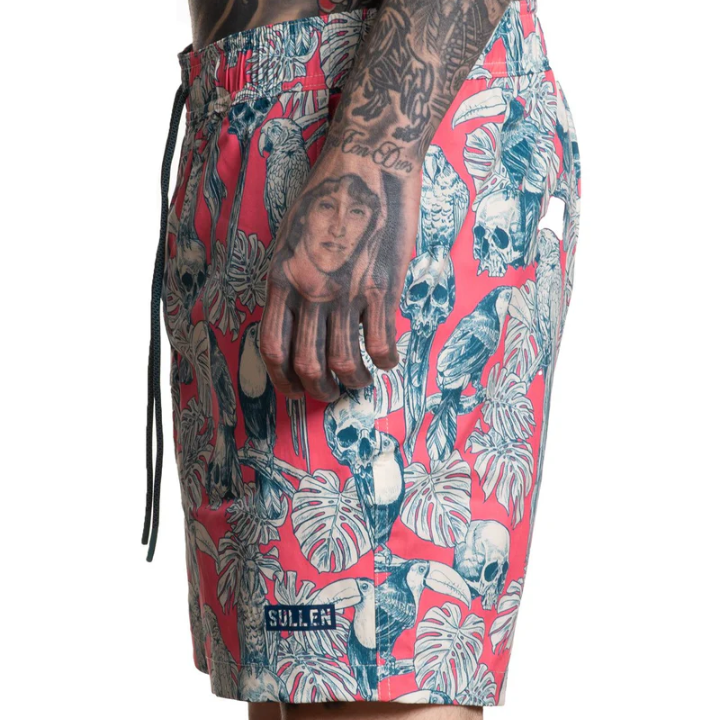 BOARDSHORT BIRDS OF PARADISE - PINK
